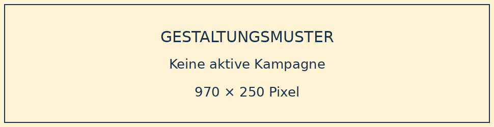 Gestaltungsmuster, keine aktive Kampagne