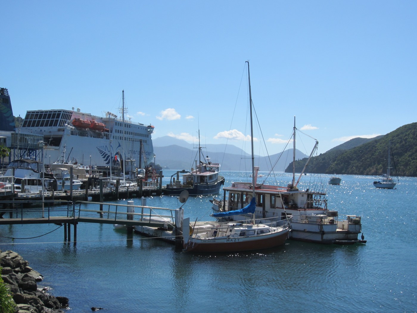 Hafen von Picton in Neuseeland Hafen von Picton in Neuseeland