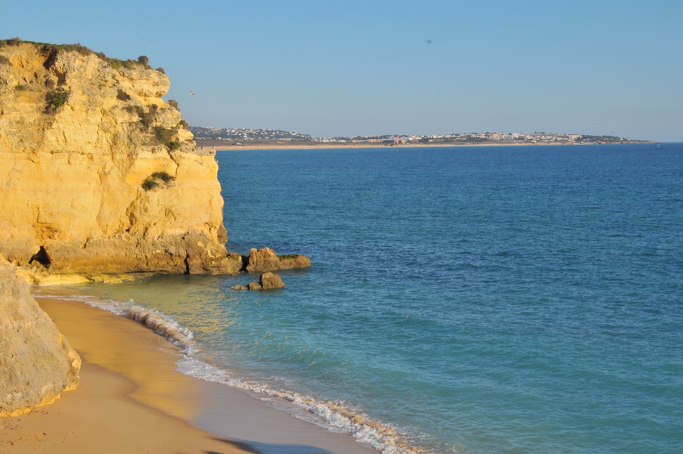 Felsküste an der Algarve Felsküste an der Algarve in Portugal